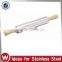 Stainless Steel Rolling Pin with Wood Handle