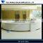 Hot sale no radiation curved reception desk white