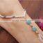 Gemstone Turquoise Beads Pearl Barefoot beach sandals Bridal diamante anklet