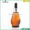 15/25/30/50/100ml unique shape amber glass essential oil dropper bottles