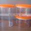 Top level hot selling orange colored plastic storage box