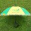 High quality printed logo red and green bench umbrella for rest use