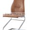 Newest Modern Fashionable Dining Chair High Back Reception Chair China Supplier Chrome Legs Dining Chair