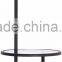 1024-22 double duty offering a place for magazines and coffee cups Space Saver Glass Tray Table Floor Lamp