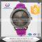 colorful silicone diamond watch quartz movment
