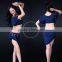 Wuchieal Modal Crop Top with Bat Sleeve and Hypotenuse skirts for Ladies