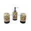 Ceramic modern design 3 pcs bathroom accessory set