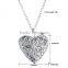 Women Men Hollow Heart Necklace Pendant Luminous Glow In The Dark Locket Glwoing Jewelry Gifts