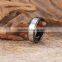 custom design stainless steel simple crystal hippie ring