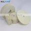 Medium white wheel 6'' thick wool felt buffing pad for marble polishing