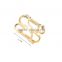 Fashion Gold Large Bangle Buckle Clasp Bracelet Personalized Bracelet Jewelry For Women
