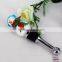 Christmas Snowman Handcraft Murano Glass Wine Stoppers for Christmas Decoration