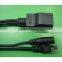 1 in 2 Ethernet LAN Network Cable RJ45 male to male plug &DC female 5.5m