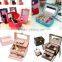 Three-tiered Velvet Custom Jewelry Gift Boxes