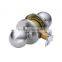High Quality Tri-Circle Cylindrical Round Knob Door Lock handle lock,587PS-SS