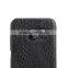 Fashion Leather Hard Cell Phone Case Back Cover for Samsung S7 Edge Black