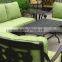 2015 fashionable cast modern style coffee sofa aluminum cast coffee sofa