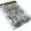 silver cleaning scrubber mesh cleaning ball , metal scourer,mesh scourer