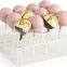 Acrylic Cake Pop Stand w/ Sign Holder, 12 Stick Capacity - Clear(PS-B-147)