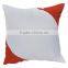 Soft Fashionable personalized sublimation pillow cushion with color edge