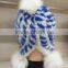 HT2 wholesale colored mink fur winter hat