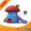 Children indoor plastic playhouse with slide for kids fun