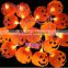 2.5M Halloween Props Haunted House Supplies Bar Decoration 16 LED Pumpkin String Light Fairy lights Festival Lamp