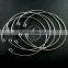 60mm diameter 1mm thick silver plated simple wiring bracelet DIY bangle supplies 1900055