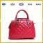 PU leather diamond patterm PVC handbag for fashion women