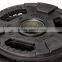 tri- grip black rubber weight plate