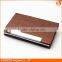 PU leather business name card holder with customizing brand label