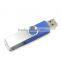 Wholesale 2GB USB Flash Drive Memory Stick Drive Swivel design Blue