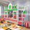 Factory Price Colourful Wood Children Bunk Bed With Slide