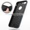 2 in 1 Ultra Thin TPU Protective Case Coated Carbon Fiber Finish Surface With PC Hard Frame For iPhone 7 Plus