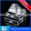China gold supplier acrylic clear makeup storage containers beauty box