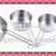 4 pcs set 60ml80ml125ml250ml stainless steel measuring cup