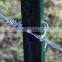 Green color coated 1.24lb iron T-Post with clips