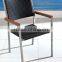 CH-T0001 stainless steel frame granite garden table set