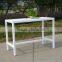 New product white rectangle garden rattan bar table
