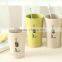 New design natural Environmental protection wheat biodegradable cups for brushing teeth