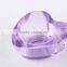 Colorful heart-shaped glass candle holder
