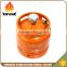 Durable lpg 6KG stainless steel empty gas cylinder price