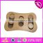 Wholesale cheap wooden cat puzzle feeder top fashion pet IQ training wooden cat puzzle feeder W06F036