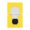 New Design Portable Hot Sale Cute Portable Pocket Fold switch LED Card Night Lamp Put In Purse Wallet Convenient Light