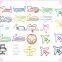 Round Transparent PP Box With Assorted OEM Shapes Metal Paper Clips
