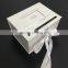Logo Silver White Beautiful Wedding Money Box Custom