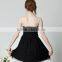 New fashion sleeveless beaded back open black women party dress tutu dress