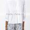 high quality ladies fancy white pleated blouse fashion design