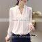 made to measure snow white cotton loose shirt for elegant lady