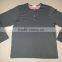 Mens Long Sleeve T-Shirt with button